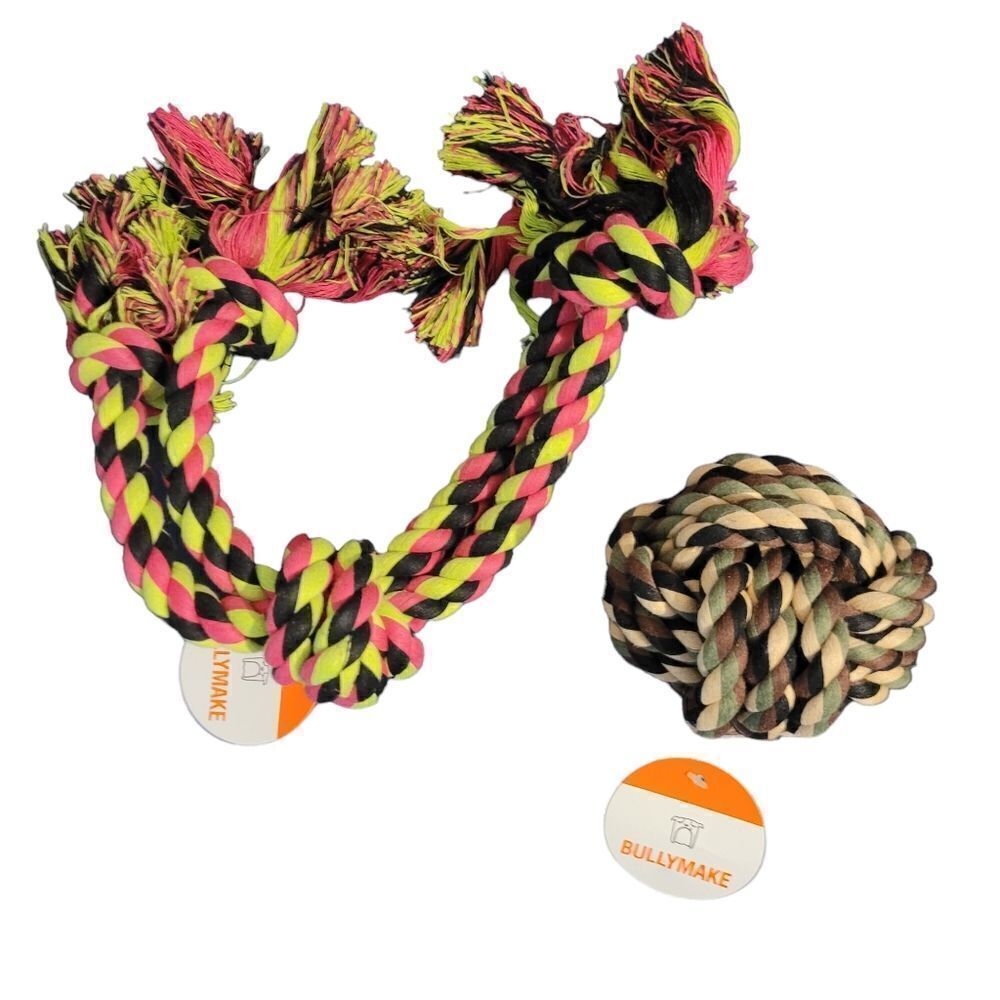Bullymake dog rope toy bundle